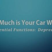 How Much Is Your Car Worth Exponential Functions Depreciation