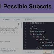 All Possible Subsets Python Coding Challenge CCBP NxtWave