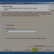 Installing SQL Server 2005 Named Instance