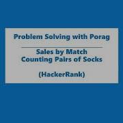 HackerRank Problem Solving In JavaScript Sales By Match Counting Pairs Of Socks