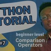 Python Programming Tutorial Comparison Operator