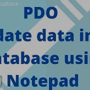 3 PDO CRUD Operation Update Query Using PDO