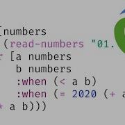 Advent Of Code 2020 Day 1 Report Repair In Clojure For List Comprehension