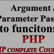 PHP Tutorial In Urdu Hindi Argument Passing In Functions