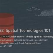 Oracle Spatial Technologies 101 Recap Fundamental Concepts