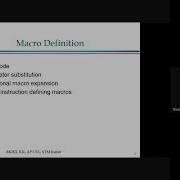 CST305 CSE M5 Introduction To Macroprocessor