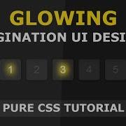 CSS Glowing Pagination UI Design Tutorial Css Hover Effects CSS Pagination Style Tutorial 2