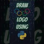 Draw Olympics Logo Using Python Turtle Shorts Python Pythonturtle Olympics Pythonshorts