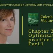 Calculus Chapter 3 Optimization Practice Test Part 1