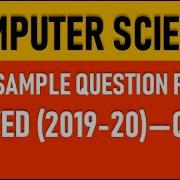 CBSE Sample Question Paper 2019 20 Q2 H