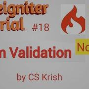Form Validation Codeigniter Tutorial In Hindi