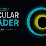 Pure CSS Circular Loader Animation Neon Glowing Loading Screen