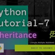 Python Inheritance Types Basic To Advance Tamil NJan Channel Tutorial 7
