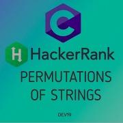22 Permutations Of Strings Hackerrank C Solutions