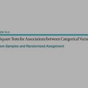 10 3 Chi Square Test For Association Random Samples And Randomized Assignment