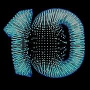 10 Second Timer 3D Countdown Futuristic Particle Animation HD Digital Timer