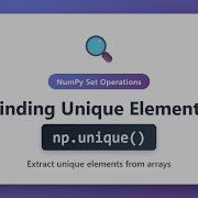NumPy Np Unique Tutorial Find Unique Elements In Arrays Python Data Analysis
