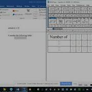 To Draw Table In Word File Using MathType