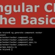 Angular CLI The Basics Angular 2 4