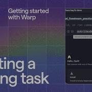 Starting A Coding Task With Warp