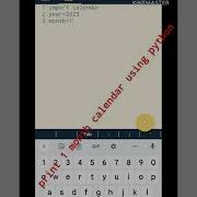 How To Print Calendar Using Python