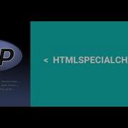 PHP HTMLSPECIALCHARS DEMO
