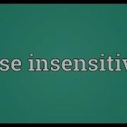 Case Insensitive Meaning