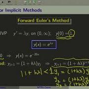 Week 12 Lecture 60 Numerical ODEs Stability Analysis