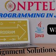 NPTEL Programming In Java WEEK 9 Quiz Assignment Solutions Swayam 2022 IIT Kharagpur