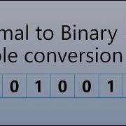 Decimal To Binary Simple Conversion Trick