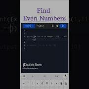 Get Even Numbers In Python One Liner Magic Shorts