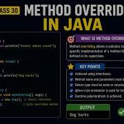 Java 30 Method Overriding Program Explained In Malayalam JAVA