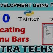 10 Working With Menubar Using Python Tkinter Tkinter Tutorial In Tamil