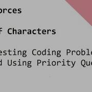 Codeforces Bus Of Characters Interesting Coding Problem Solved Using Priority Queue