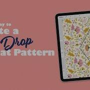 An Easy Way To Create A Half Drop Repeat Pattern In Procreate My Process