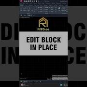 EDIT BLOCK IN PLACE AUTOCAD COMMAND