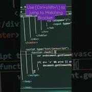 Use CTRL SHIFT To Jump To Matching Bracket Vscode Viral Easy Shortcut Love Html Css