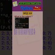 Python MCQ 114 Dict Test Your Skills Python Pythonprogramming Pythoninterview Shorts Trending