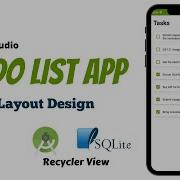 To Do List App Android Studio Tutorial Part 2 Material Layout Design Recycler View Card View
