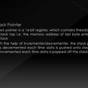 Accumulator Stack Pointer Program Counter And Instruction Register Of 8085 Microprocessor
