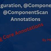 10 Configuration And Component ComponentScan Spring Core Annotations Spring Tutorial