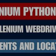 Selenium Python 6 Elements And Locators