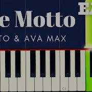 The Motto Tiësto Ava Max EASY Piano Tutorial