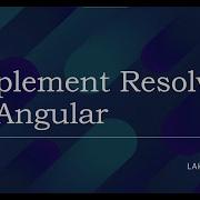 Implement Resolver In Angular