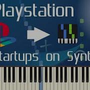 ALL PLAYSTATION STARTUPS ON SYNTHESIA PS1 PS5