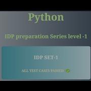 CCBP Python IDP Set 1 Coding Answers NxtWave