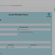 Running A Leave Of Absence Request