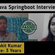 Java Spring Boot 3 Years Experience Interview