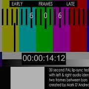 PAL Lip Sync Test Signal With Audio Idents Left Right