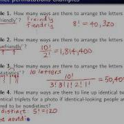 Nondistinct Permutations Example 4